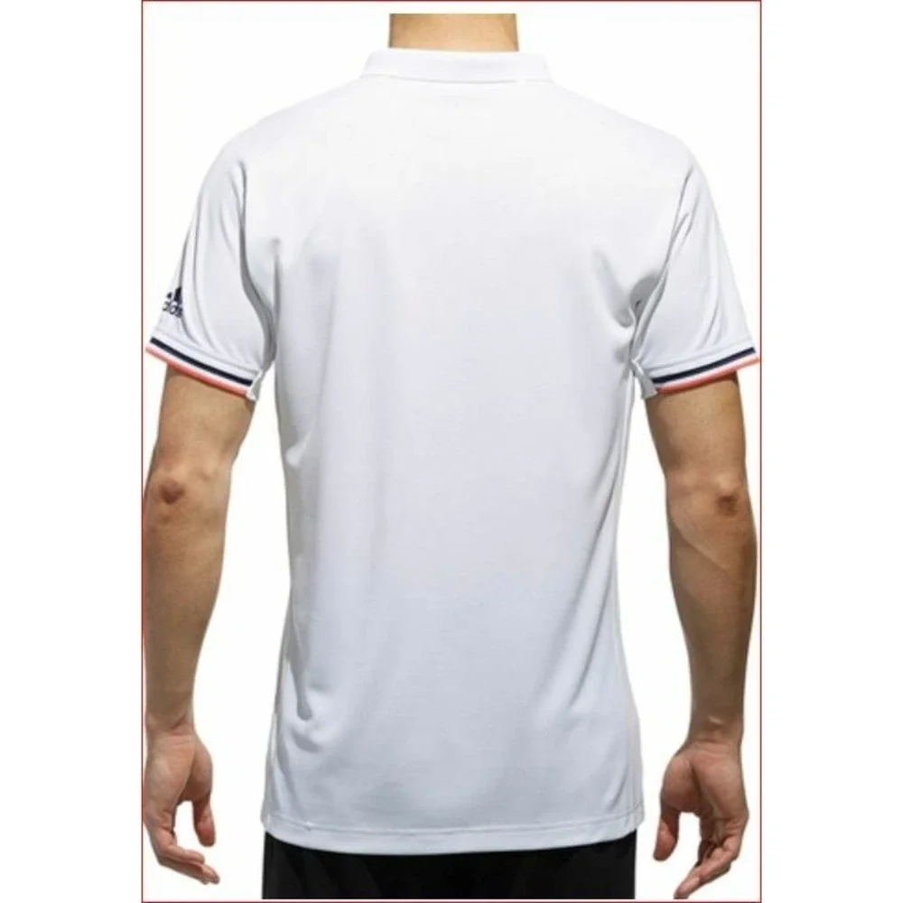Adidas men polo shirt Climalite CG2542 white 2XL MSRP $70